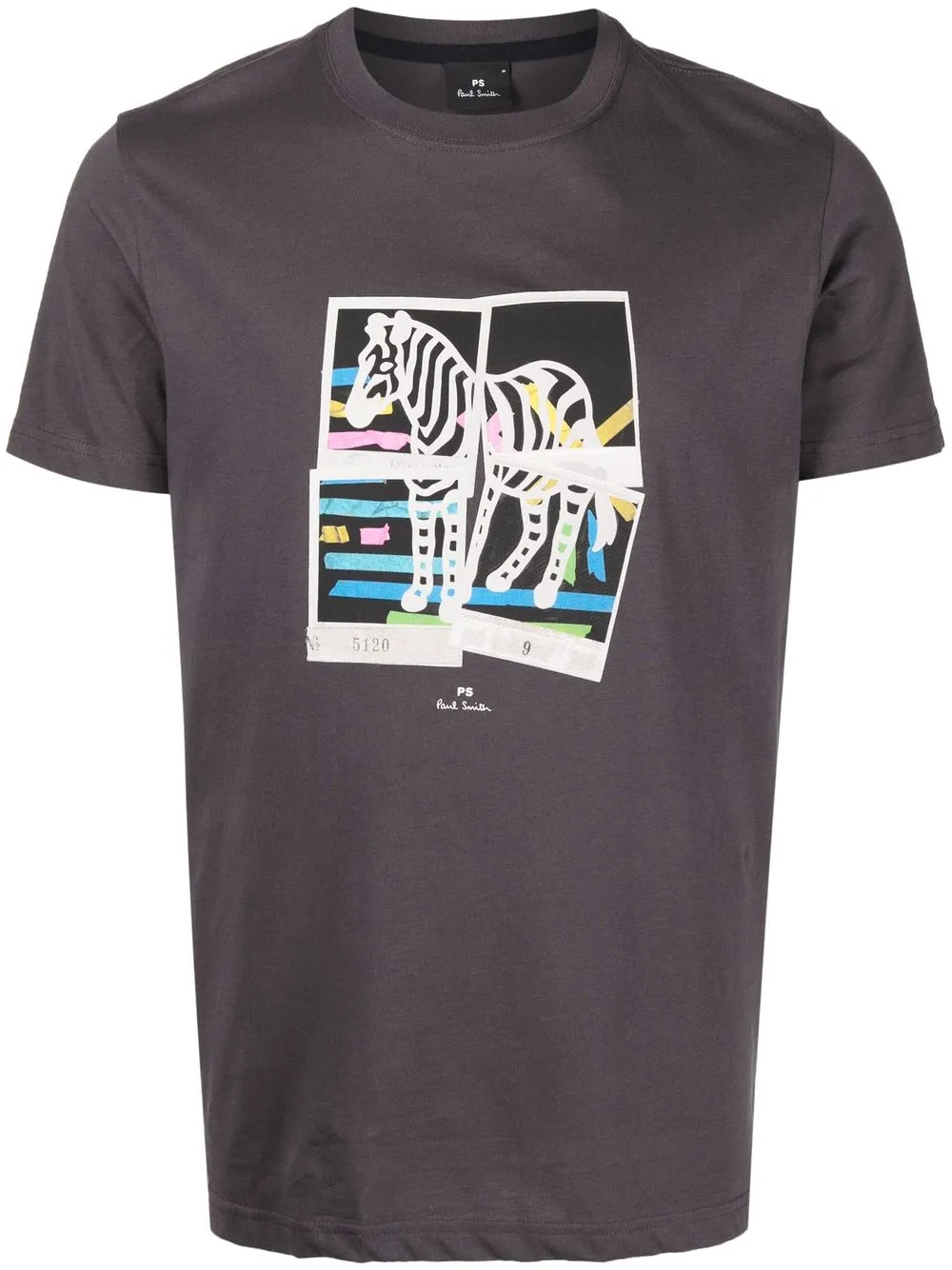 

PS Paul Smith playera con estampado de cebra - Gris