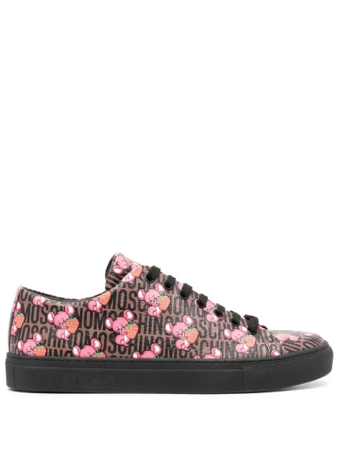 Moschino baskets à logo imprimé