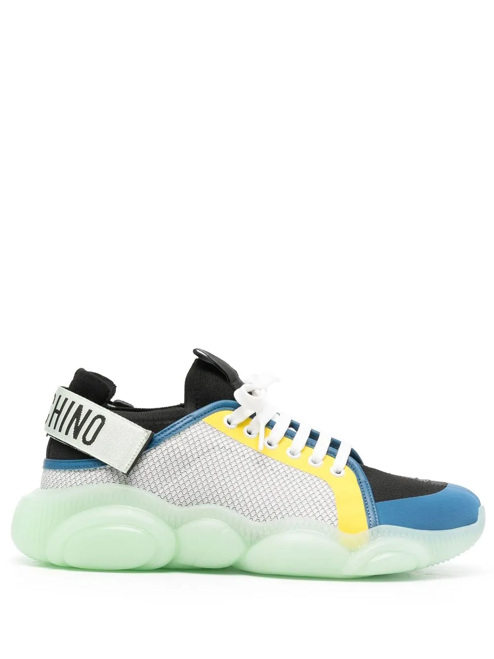 

Moschino tenis bajos con diseño color block - Azul