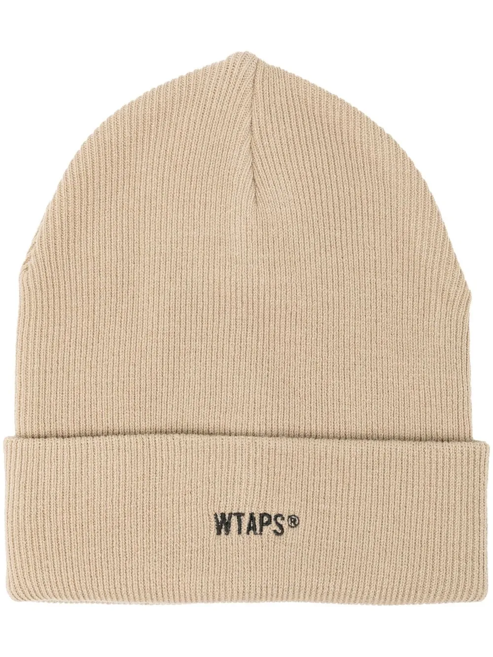 

WTAPS logo-embroidered rib-knit beanie - Brown