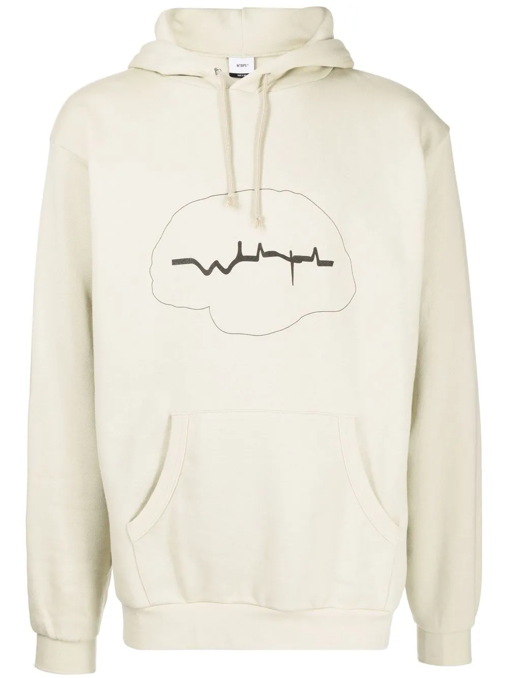 

WTAPS logo-print pullover hoodie - Neutrals