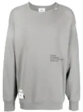 WTAPS embroidered-logo crewneck sweatshirt - Grey