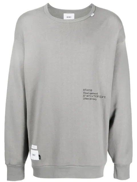 WTAPS embroidered-logo crewneck sweatshirt