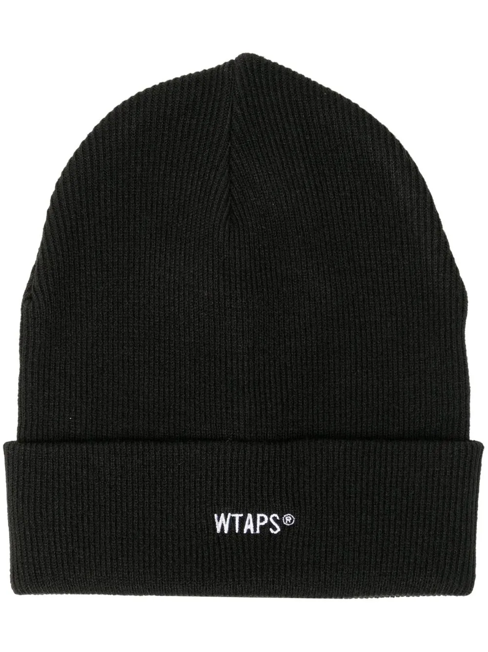 

WTAPS boina de canalé con logo bordado - Negro