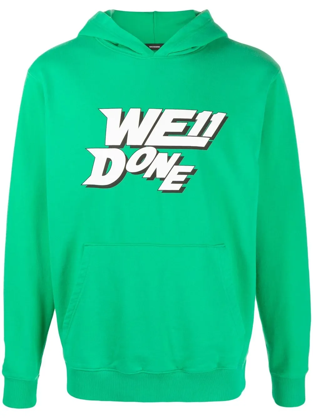 

We11done hoodie con logo estampado - Verde