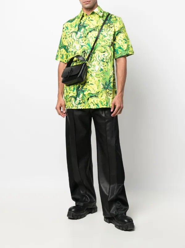 Ninamounah Broke short-sleeve Organic Cotton Shirt - Farfetch 