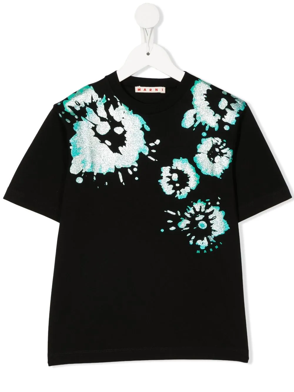 

Marni Kids floral-print crew-neck T-shirt - 0M900