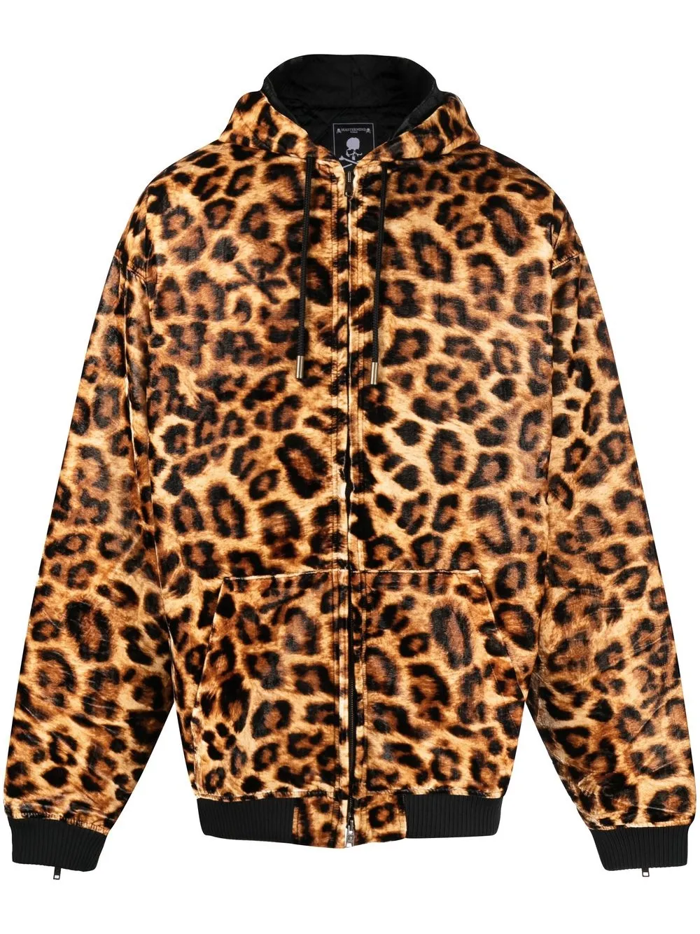 

Mastermind Japan Leo leopard-print hooded jacket - Brown