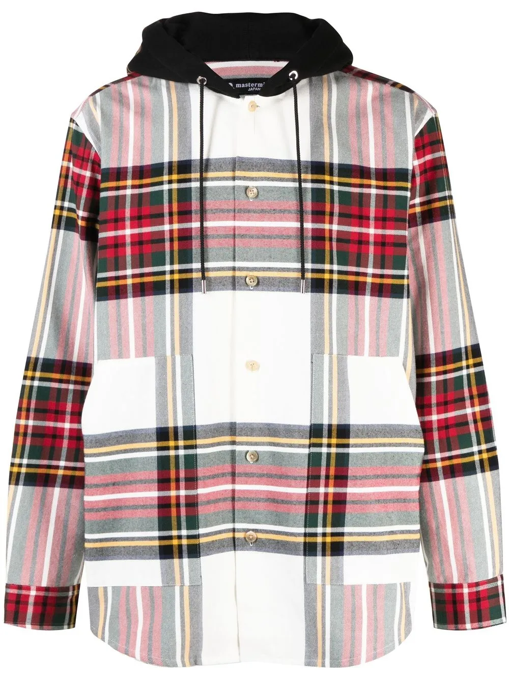 

Mastermind Japan plaid long-sleeve shirt - White