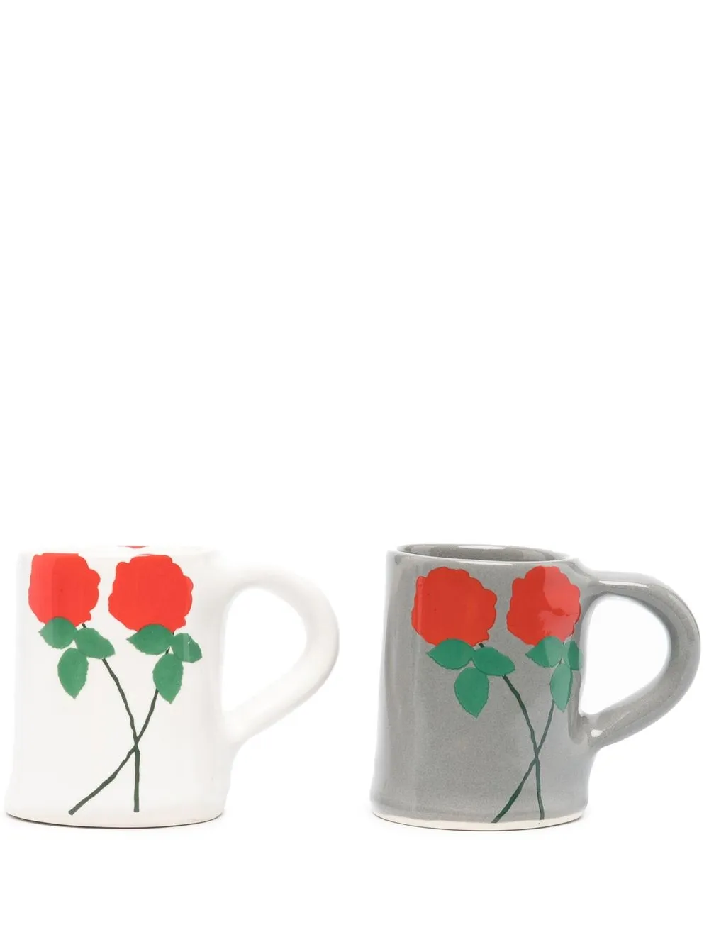 

Bernadette floral-print two-set espresso cups - White