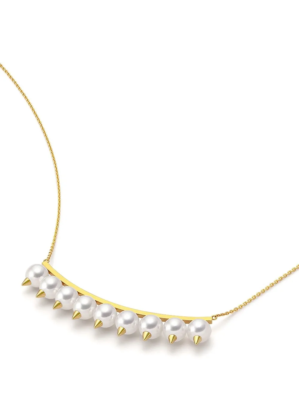  Tasaki 18kt Yellow Gold Collection Line Danger Plus Necklace 