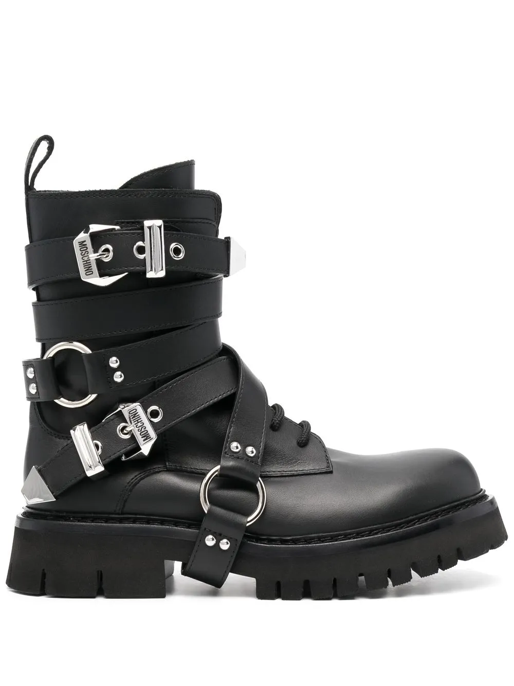 

Moschino botas con suela gruesa - Negro