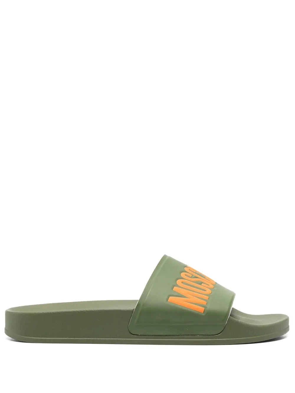 

Moschino sandalias con tira del logo - Verde