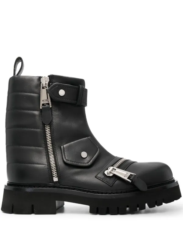 Studded biker ankle outlet boots