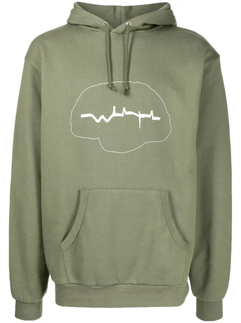 wtaps logo印花套头式连帽衫