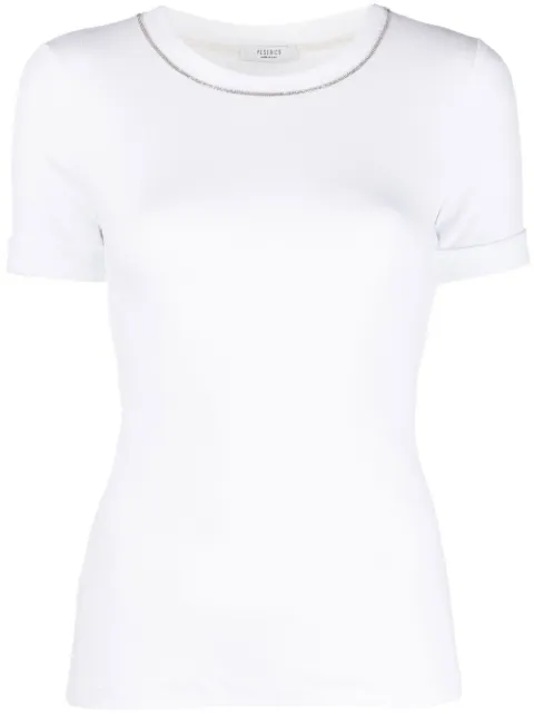 Peserico stretch-jersey micro-rib T-shirt