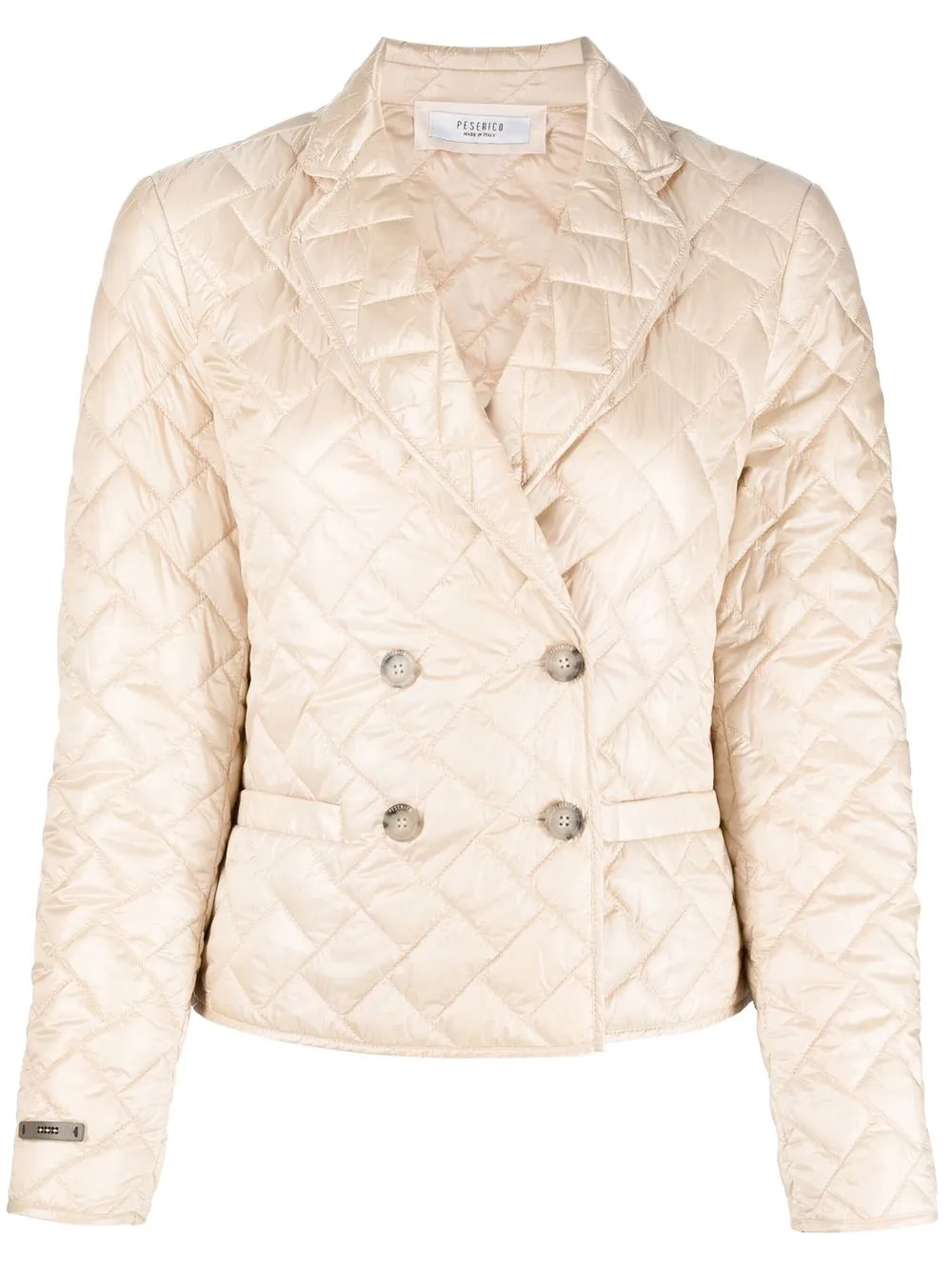 

Peserico double-breasted quilted blazer - Neutrals