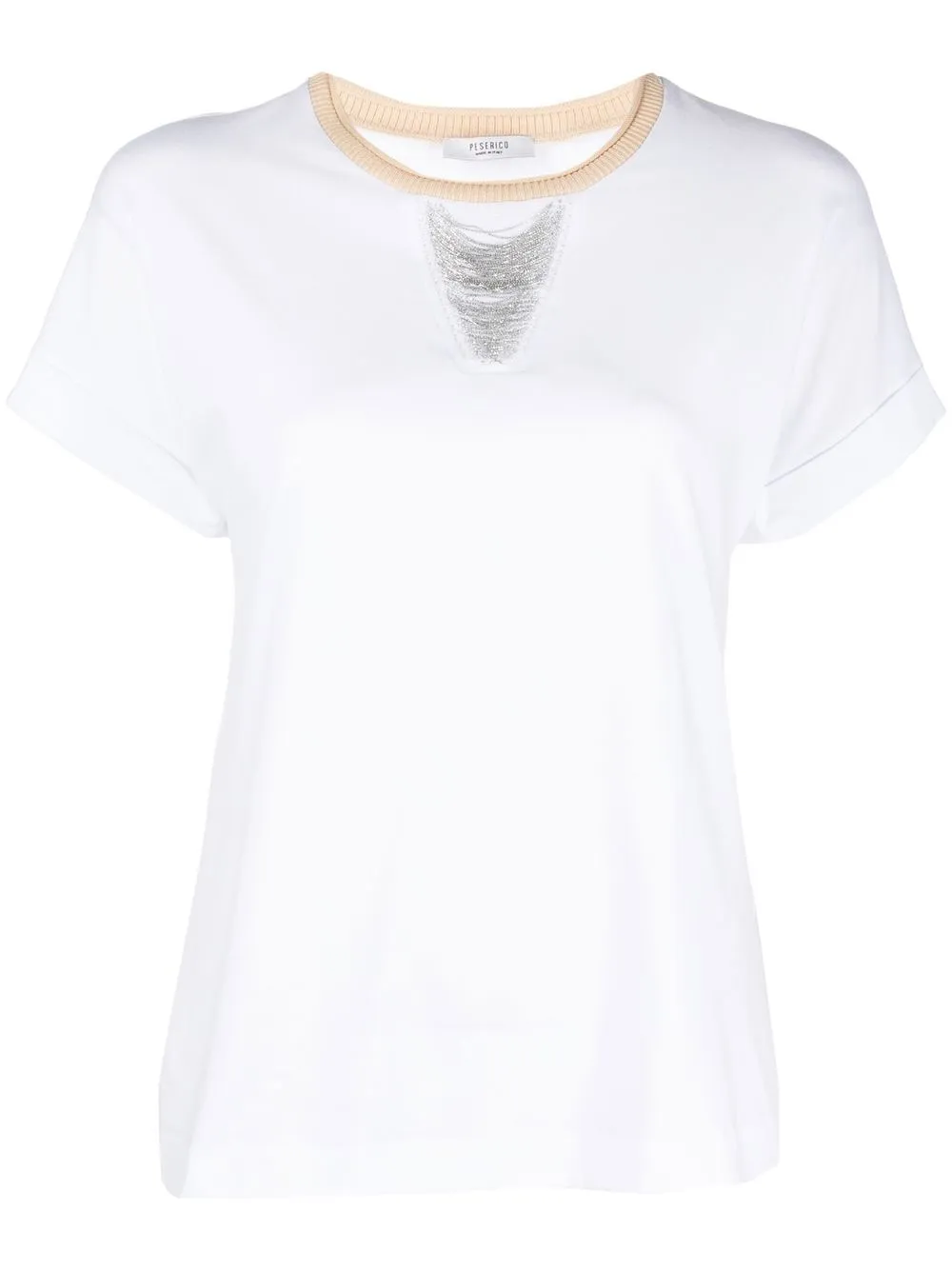 

Peserico stretch-cotton T-shirt - White