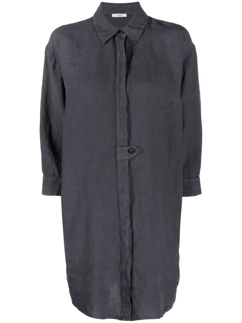 

Peserico long-length linen shirt - Grey