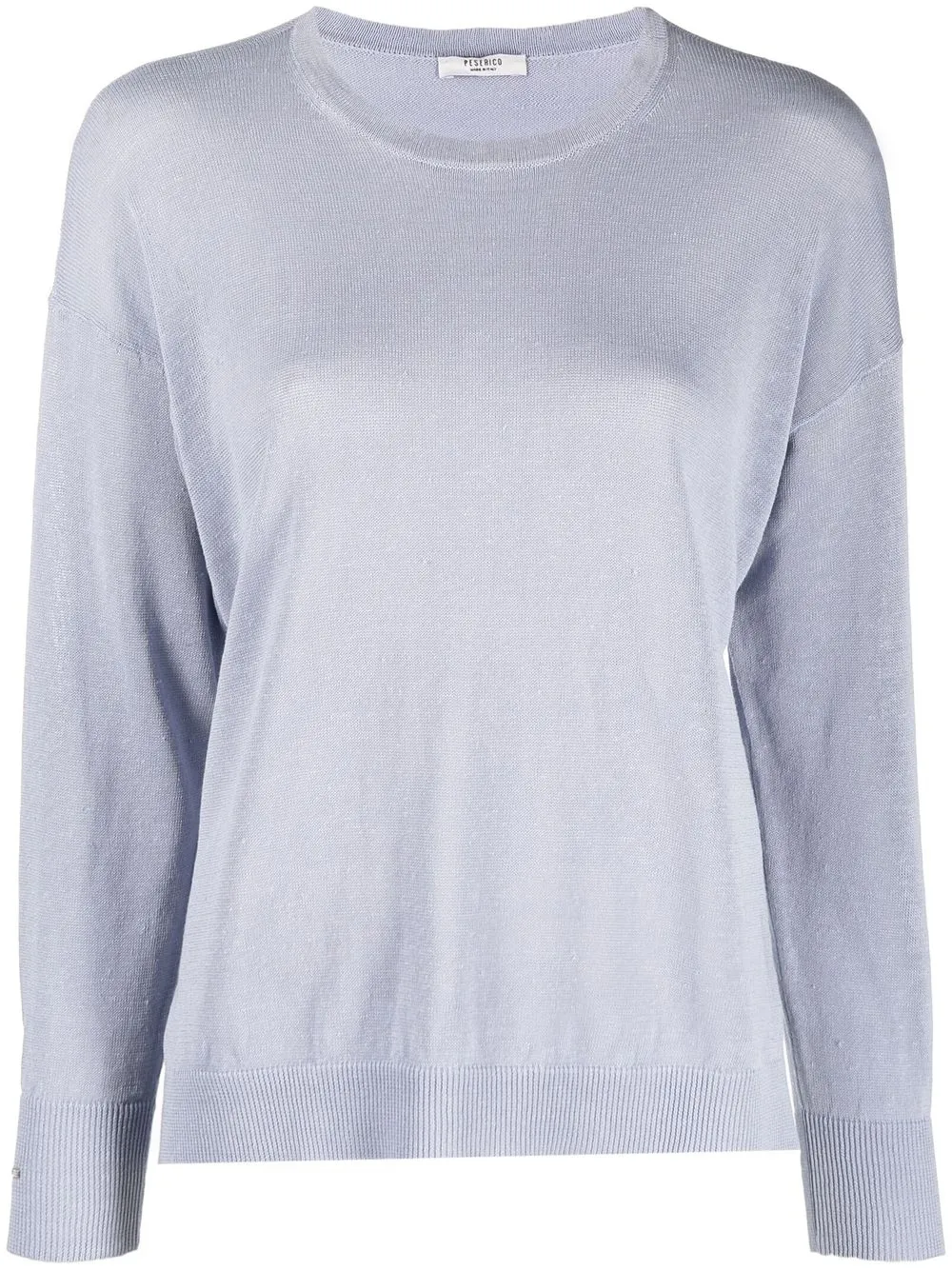 

Peserico crew-neck linen-cotton jumper - Blue