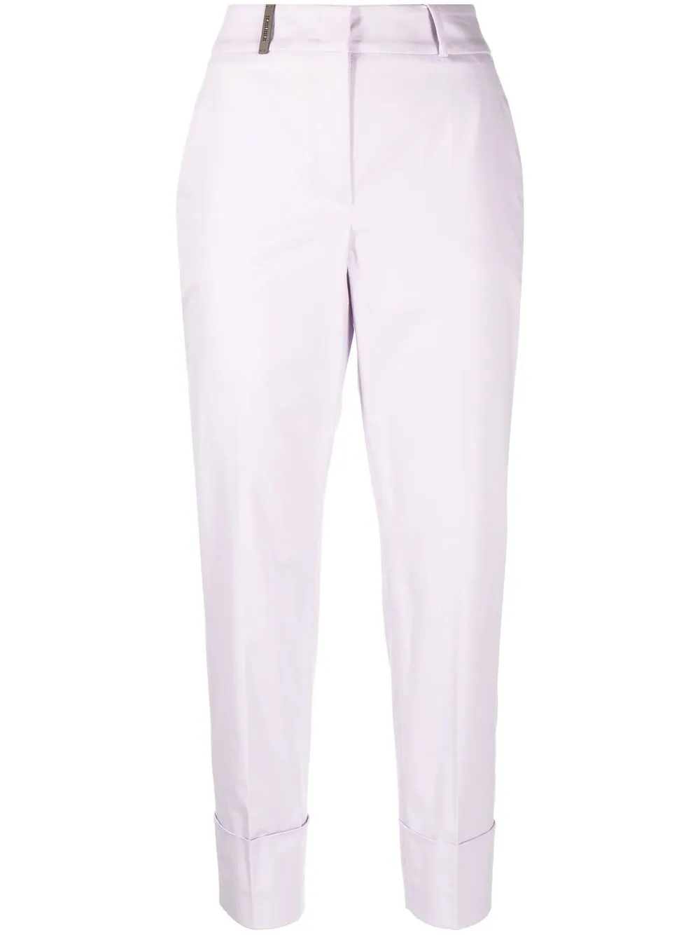 

Peserico tapered cropped trusers - Purple