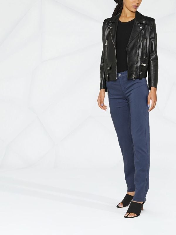 armani high waisted skinny jeans