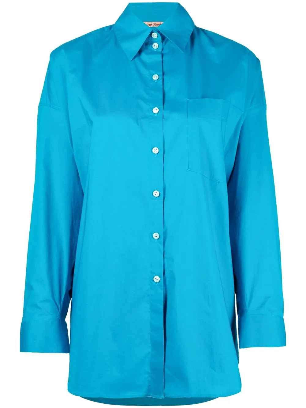 

Acne Studios camisa con bolsillo de parche - Azul