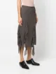 Acne Studios ruffle-trimmed midi skirt