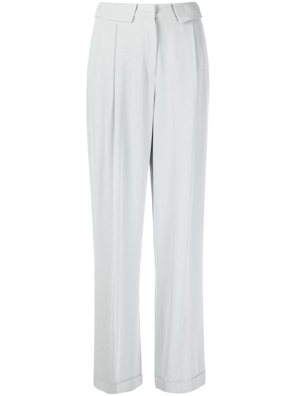 

Emporio Armani folded waist tailored trousers - Grey