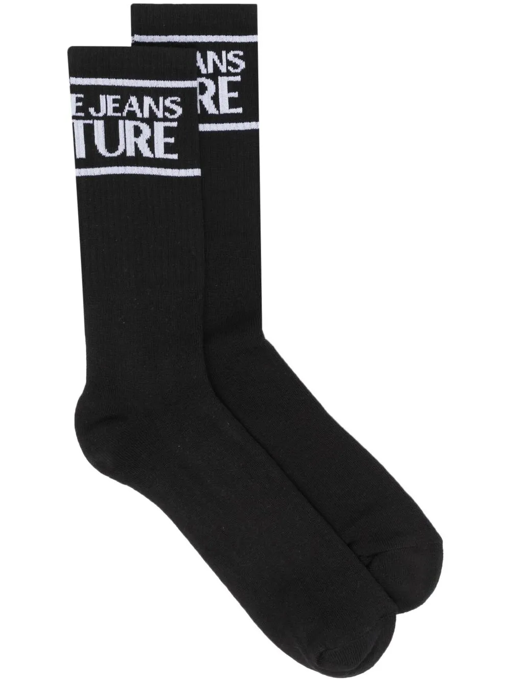 

Versace Jeans Couture calcetines tejidos con logo estampado - Negro