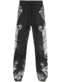 Versace Jeans Couture galaxy-print cotton track-pants - Black