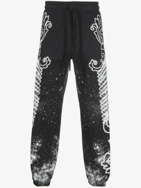 Versace Jeans Couture 갤럭시 프린트 트랙팬츠