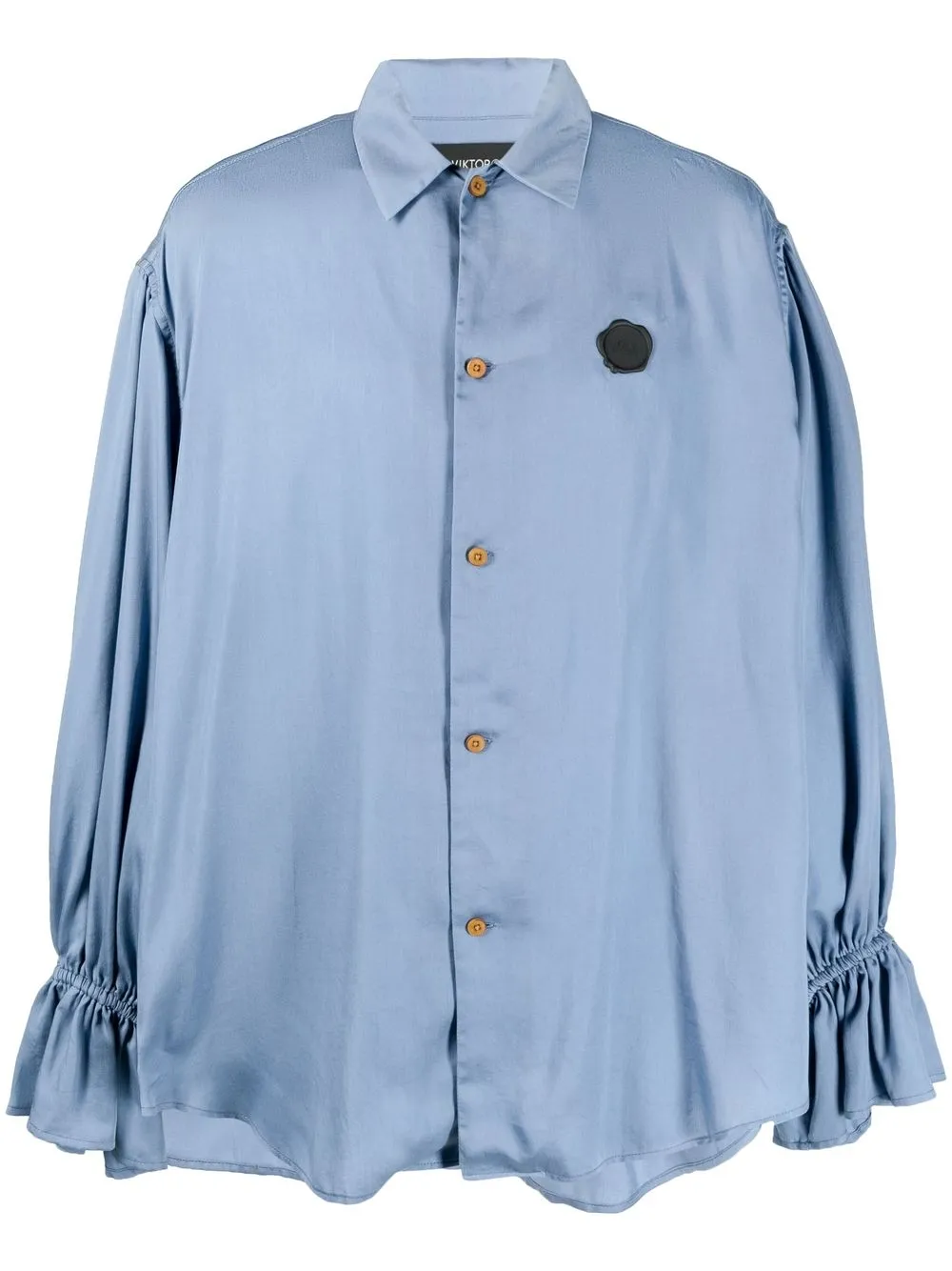 

Viktor & Rolf camisa con puños acampanados - Azul