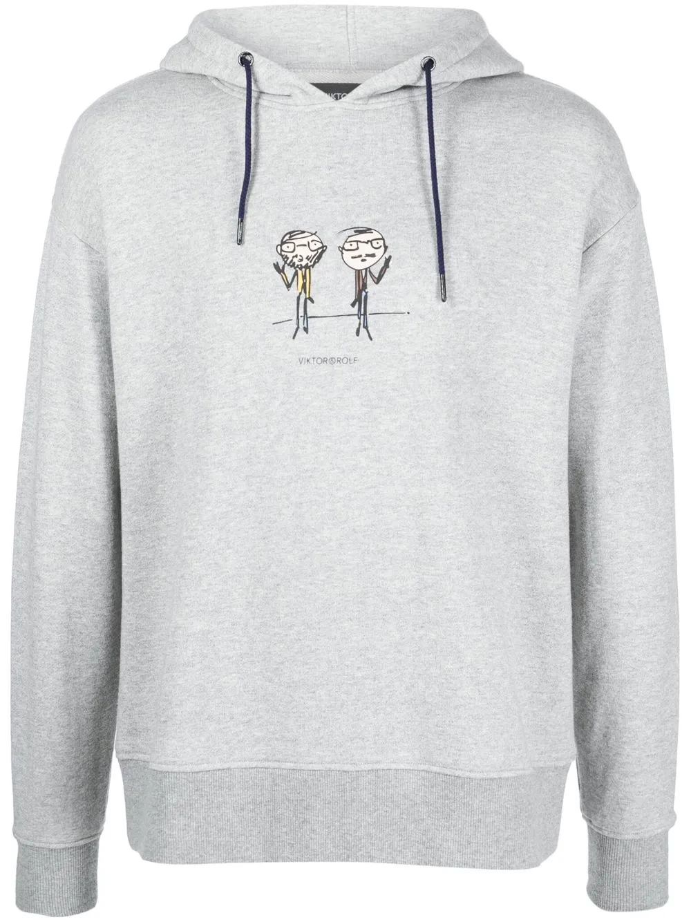 

Viktor & Rolf hoodie con boceto estampado - Gris