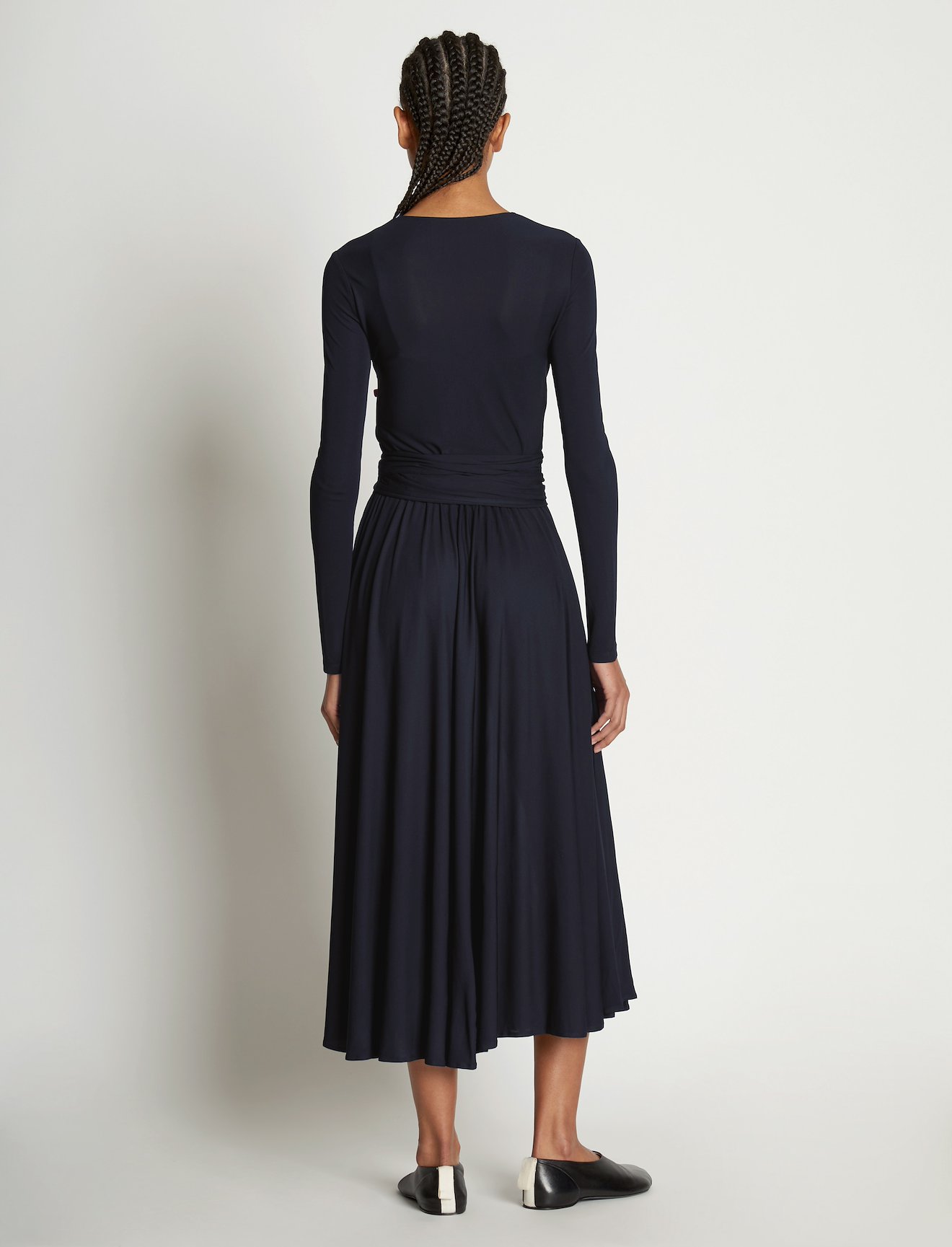 Matte Crepe Wrap Dress #2