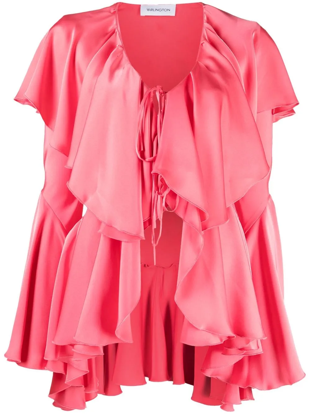 

16Arlington Meru ruffled long-sleeve shirt - Pink
