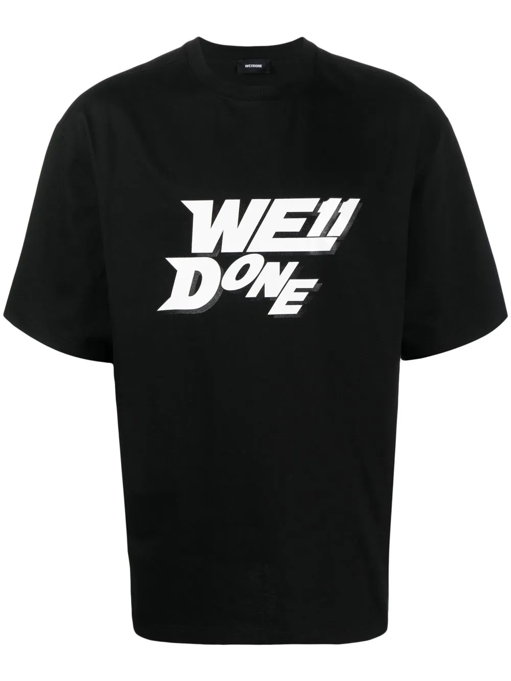 

We11done logo-print short sleeve t-shirt - Black