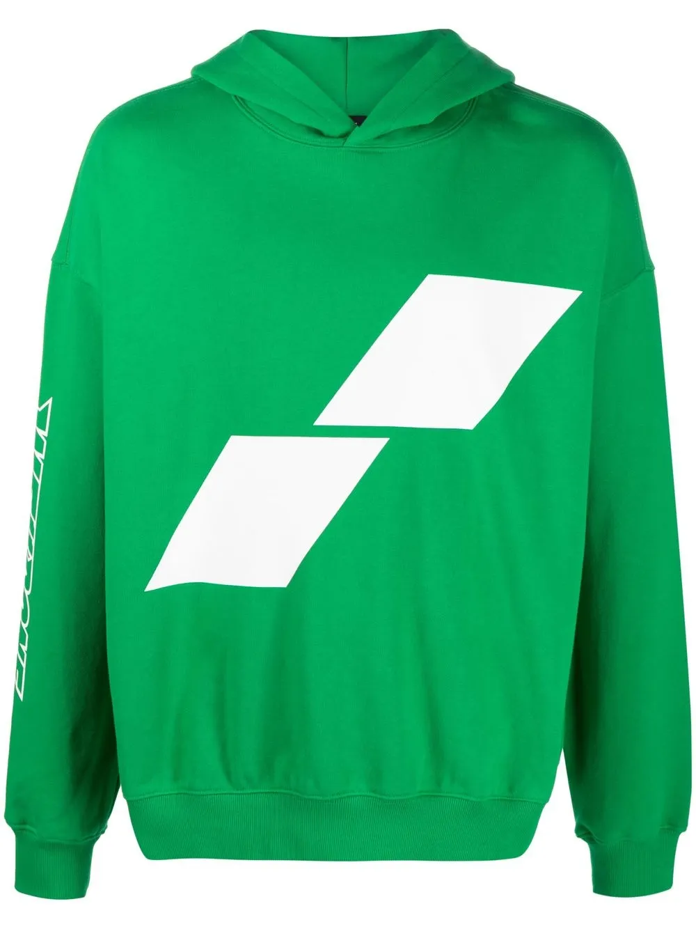 

We11done hoodie con logo estampado - Verde