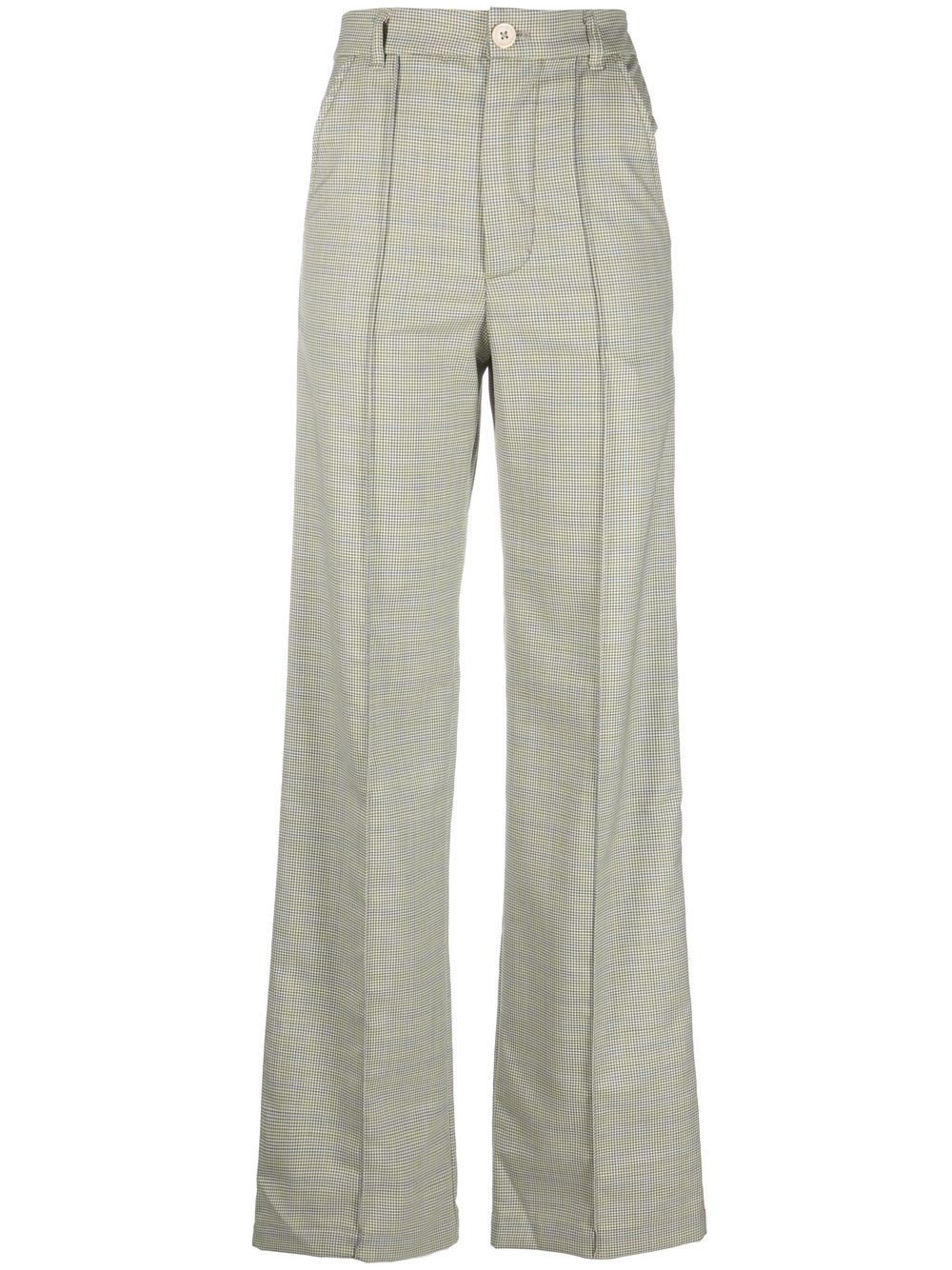 straight-leg cut trousers