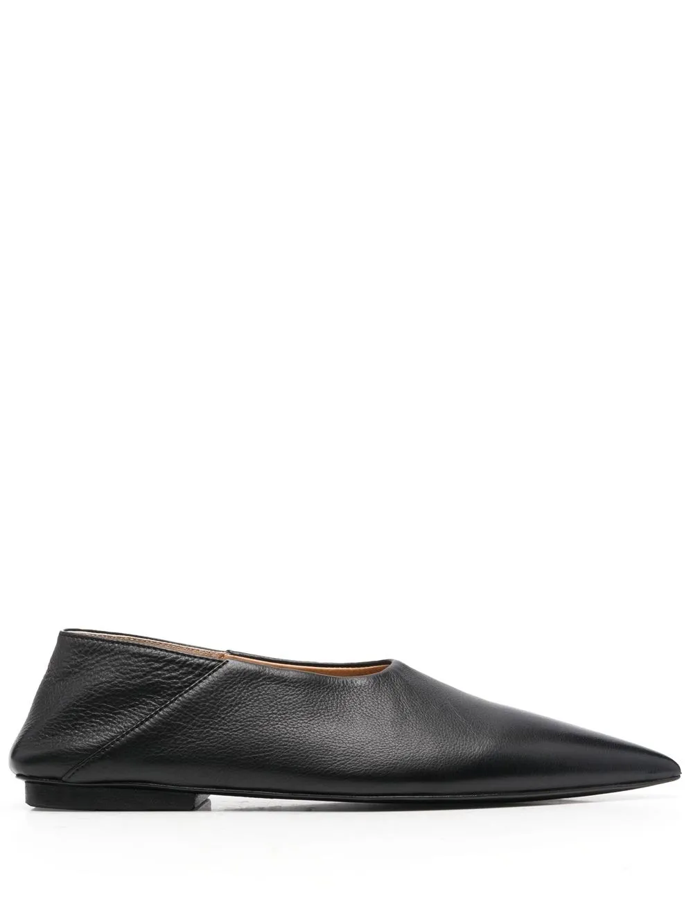 

Marsèll Ago leather ballerina shoes - Black