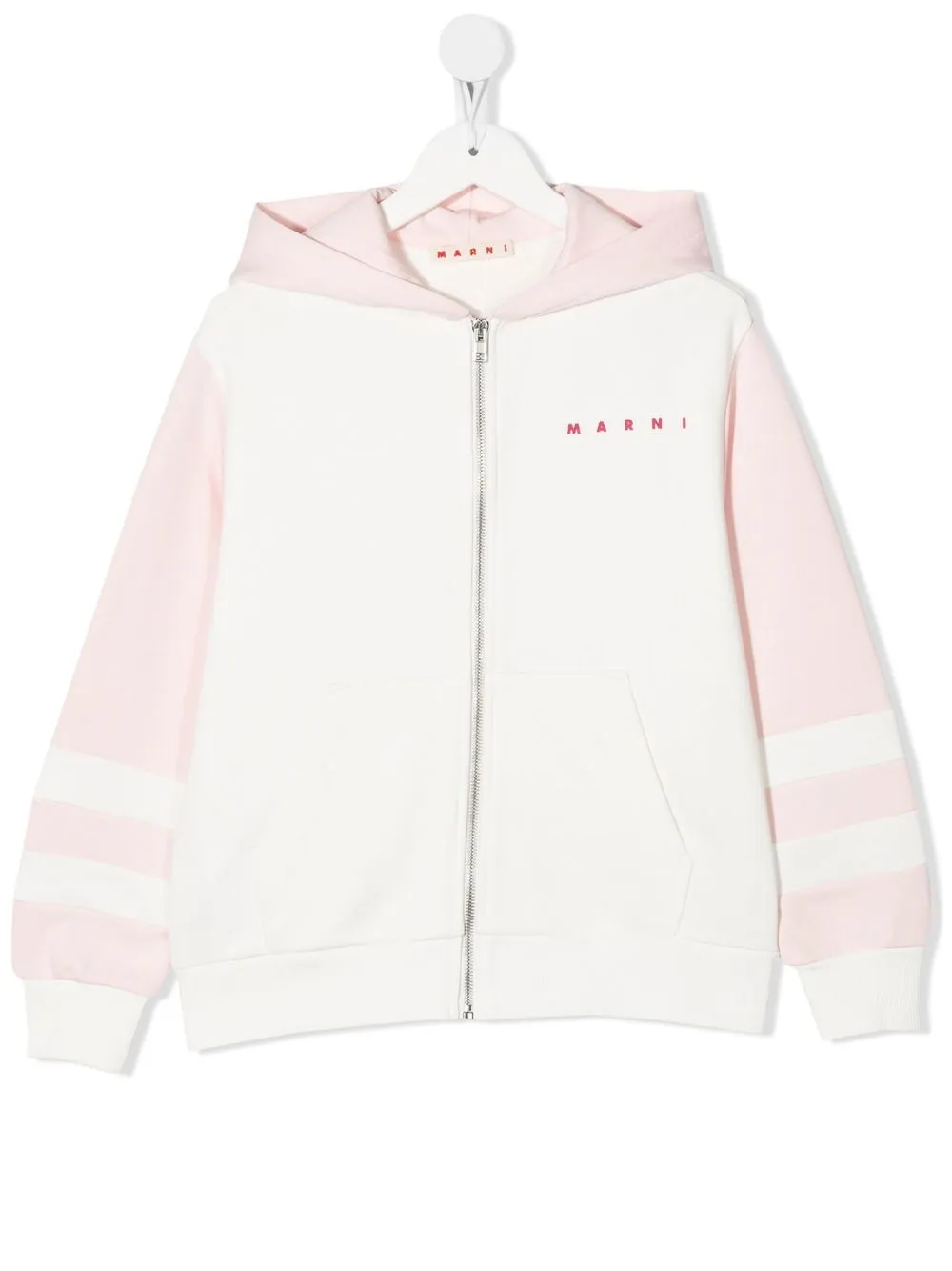 

Marni Kids hoodie con cierre y logo - 0M331