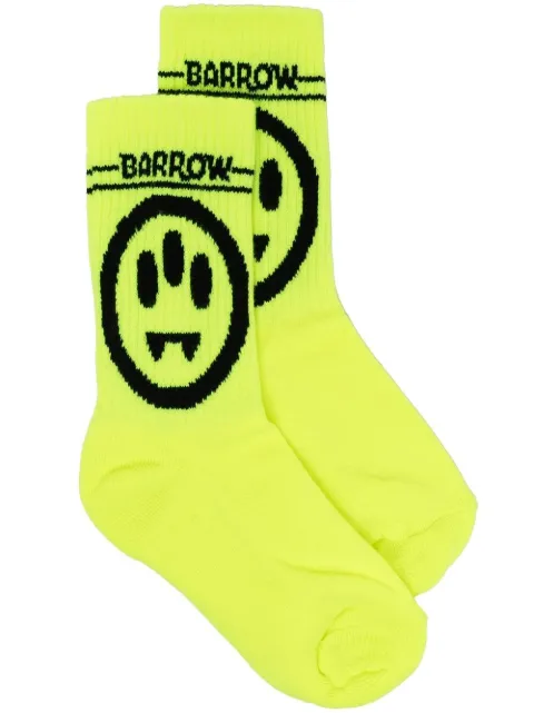 Barrow kids calcetines con logo tejido en intarsia