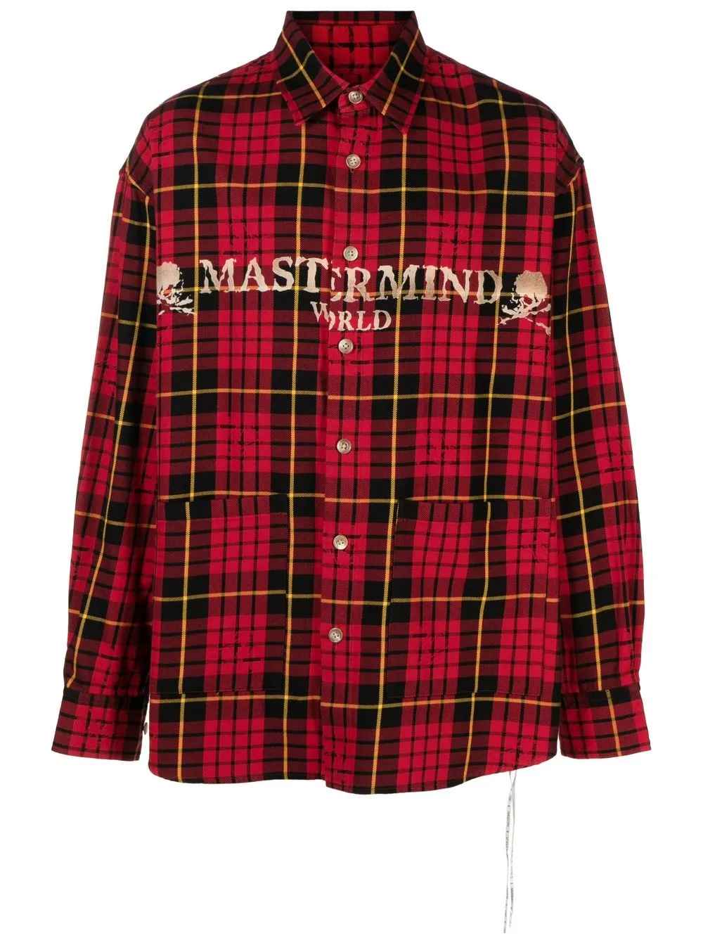 mastermind world check plaid shirt jacket