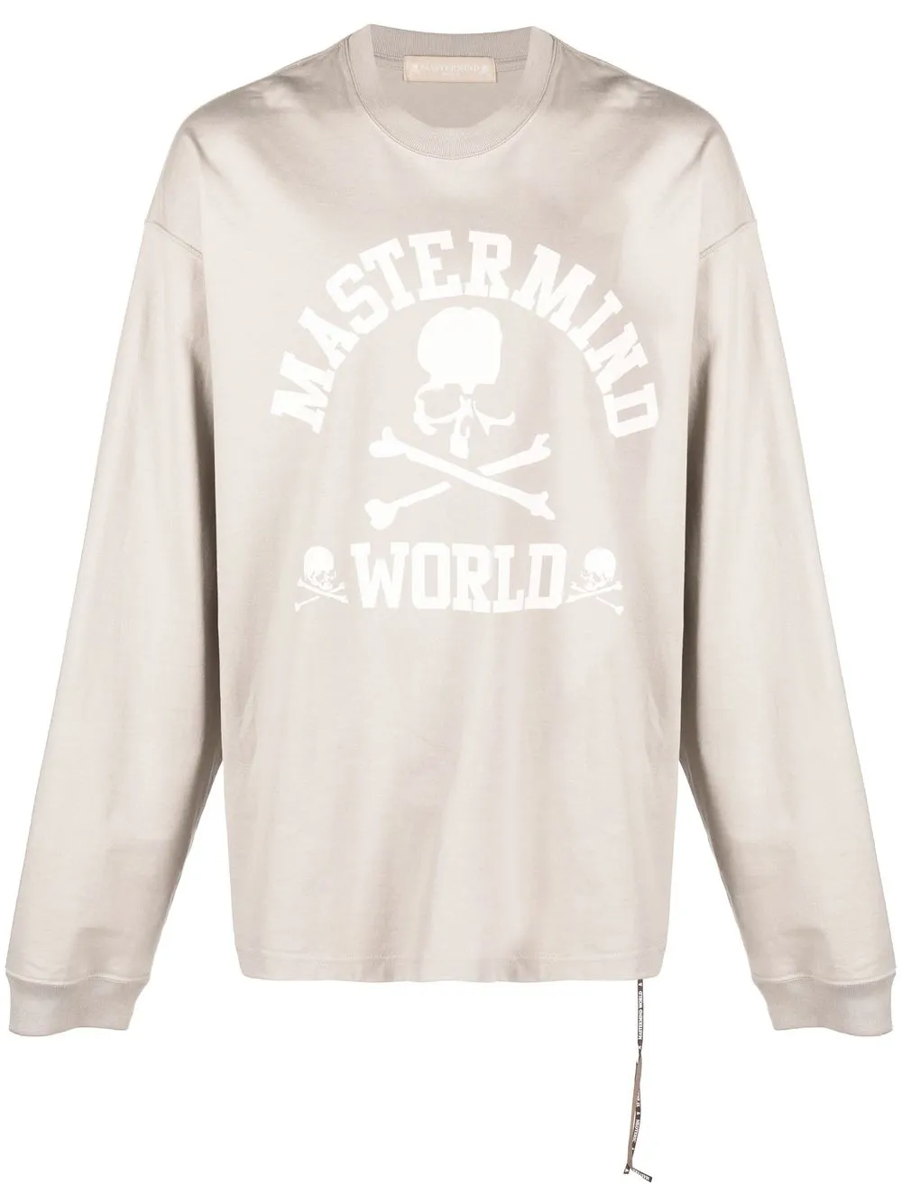 

Mastermind Japan logo-print long-sleeve T-shirt - Neutrals