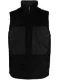 RANRA zip-up vest - Black
