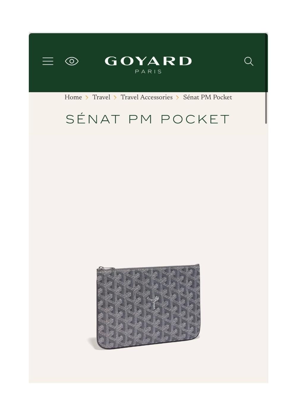 Senat Pouch  Fashion, Goyard, Goyard bag