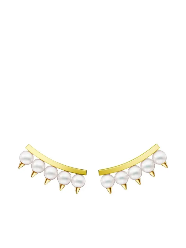 TASAKI Line Balance イエローゴールド　ピアス TASAKI Collection Line Balance Neo アコヤパール ピアス 18K