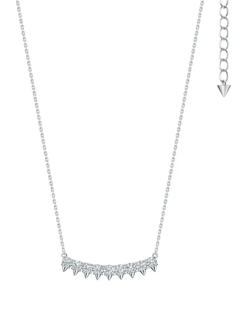 TASAKI 18kt white gold Collection Line Danger diamond necklace