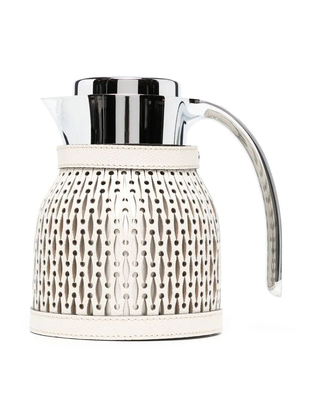 PINETTI PERFORATED LEATHER THERMAL CARAFE