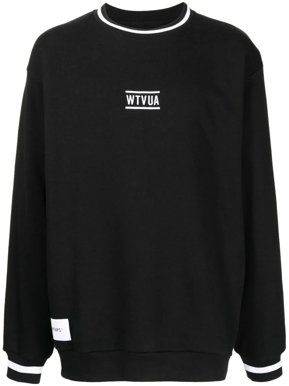 

WTAPS sudadera con logo estampado - Negro